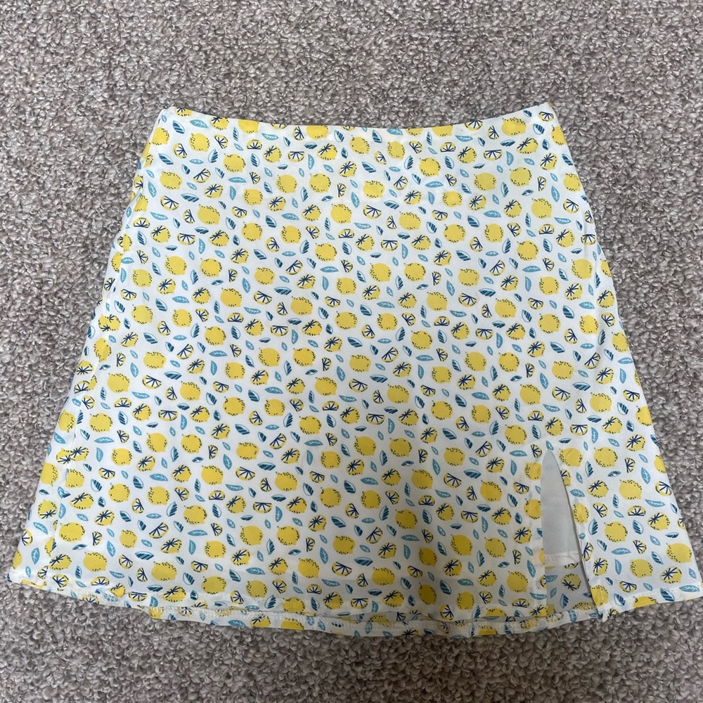 Princess Polly Lemon Print Mini Skirt